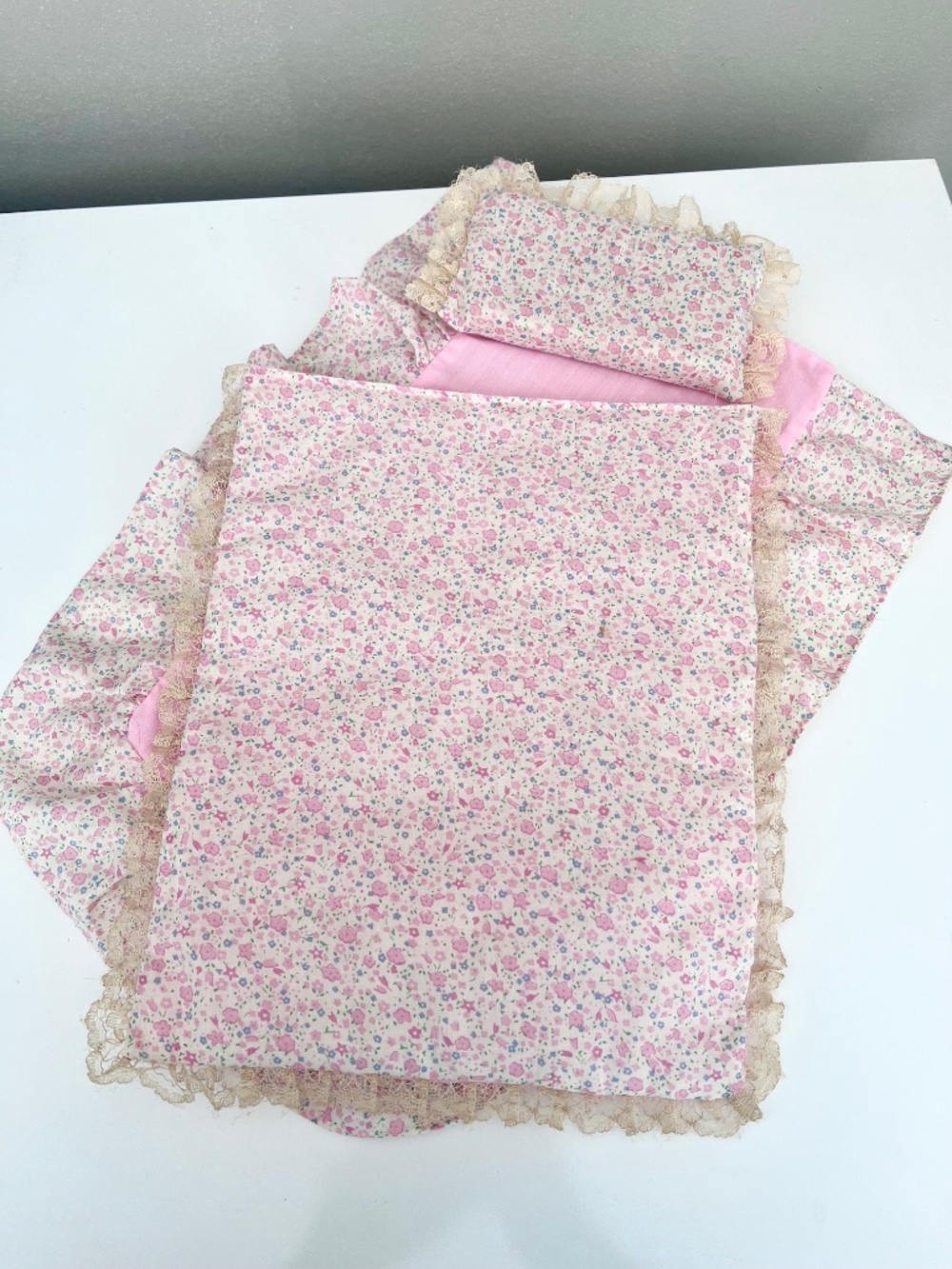Vintage Pedigree Sindy Floral Dollhouse Bedding Set